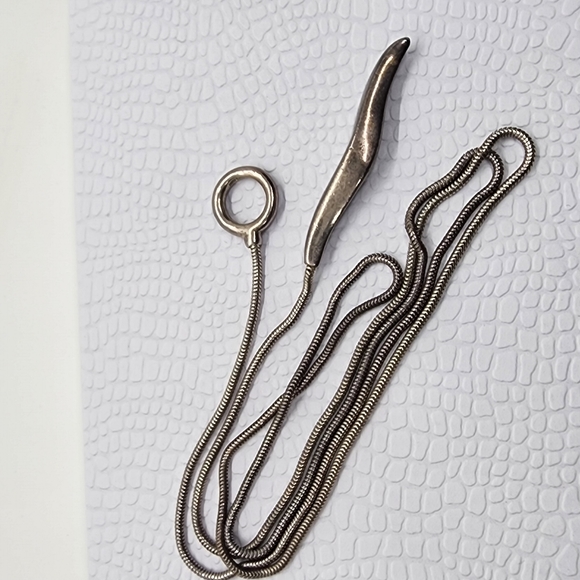 Joseph Esposito Espo Sterling Sliver 925 Vintage Slider Necklace - Picture 5 of 10